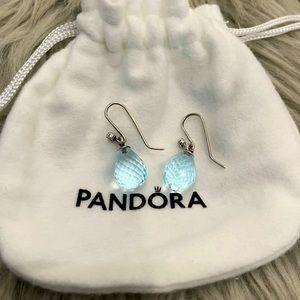 Pandora Blue Topaz Teardrop Earrings